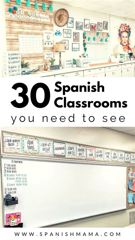Spanish Classrooms Tour A Peek Into 30 Rooms Spanish Classroom Decor Spanish Teacher