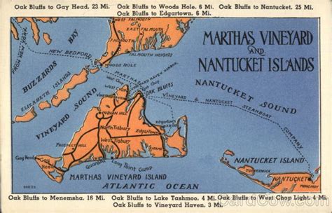 Martha S Vineyard And Nantucket Islands Maps