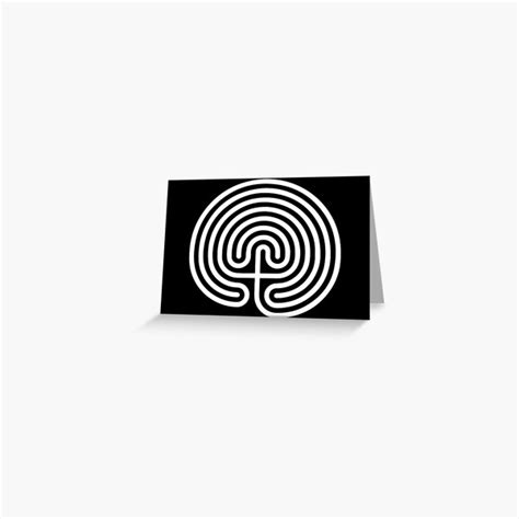 Wiccan Labyrinth Ancient Symbol Greeting Card For Sale By