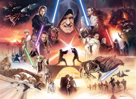 The Prequel Trilogy The Star Wars Saga Art By Brian Rood Star Wars