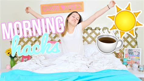 Morning Routine Life Hacks How To Be A Morning Person Youtube