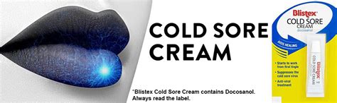 Blistex Cold Sore Cream Anti Viral Cold Sore Treatment 2g Tube