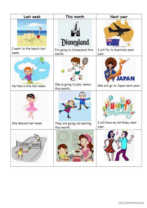 Yesterday Today Tomorrow Discussio English Esl Worksheets Pdf And Doc
