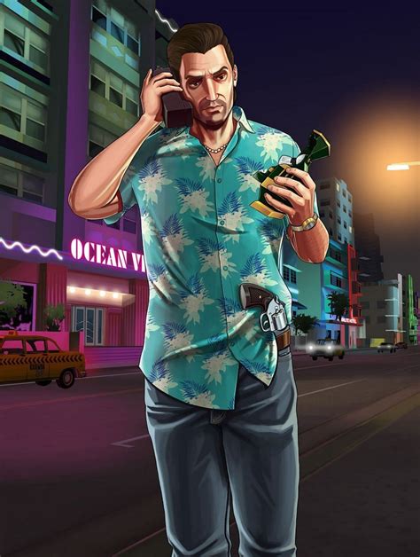 Grand Theft Auto Vice City Character Art Grand Theft Auto Vice City