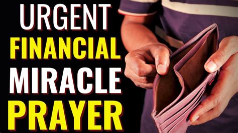 Urgent Financial Miracle Financial Miracle Prayer Prayer For