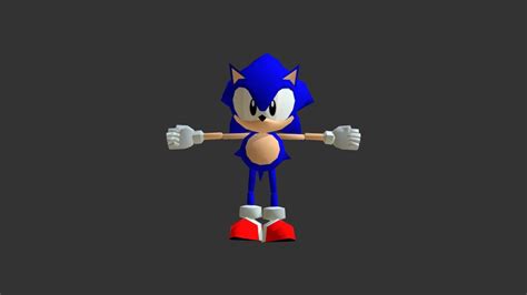 Classic Sonic Sonic The Fighters Download Free 3d Model By