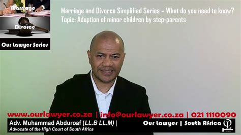 Advocate Muhammad Abduroaf Discussing Adoption Of Minor Children By