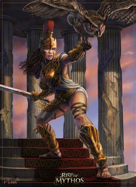 athena by ptimm fantasy female warrior fantasy armor fantasy women fantasy girl female art