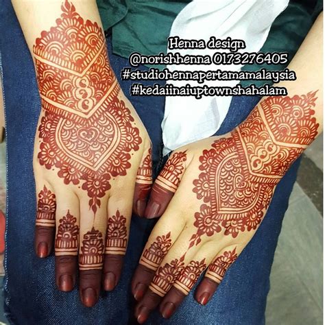 Perkhidmatan Ukiran Inai Pengantin Henna Lukis Inai Kahwin