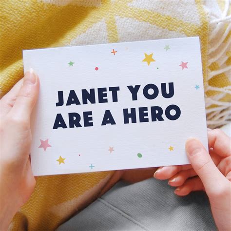 You Are A Hero Personalised Thank You Card By 34th Street
