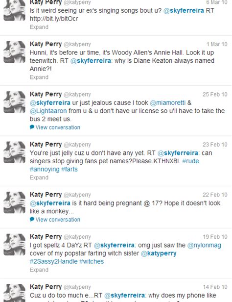 Katy Perry Dragging Sky Ferreira Entertainment Talk Gaga Daily