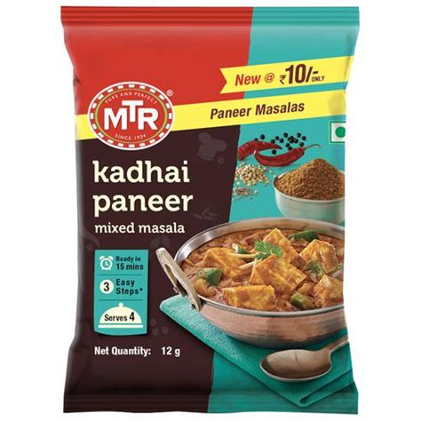 Buy Mtr Kadhai Paneer Mixed Masala Authentic Flavour Spice Mix Restaurant Like Taste Online