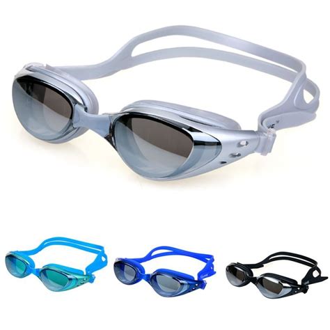 Waterproof Mirrored Swimming Goggles Silicone Seal Diving Glasses Uv