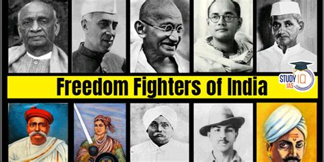 Freedom Fighters Of India List 1857 1947 And Their Contribution