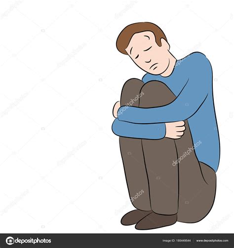 Depressed Man Cartoon