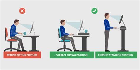 Once you have correctly set up your computer workstation use good work habits. Tips to get you the perfect ergonomic desk setup