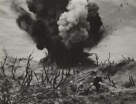 Marine Demolition Team Blasting Out A Cave On Hill 382 Iwo Jima 1945