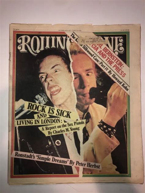 Sex Pistols Rolling Stone Magazine 250 10201977 Linda Ronstadt Cheap Trick £1573 Picclick Uk