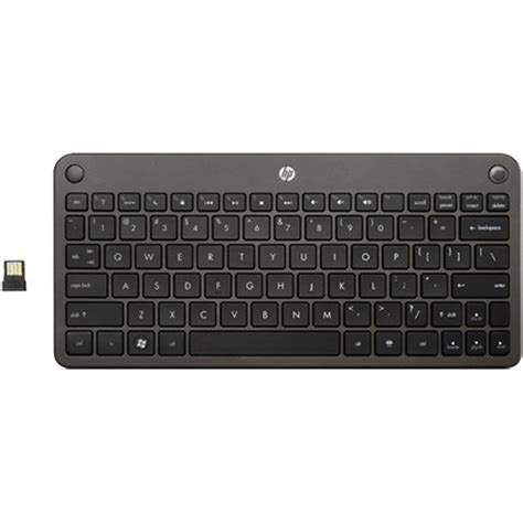 HP Wireless Mini Keyboard (Black) LK752AA#ABL B&H Photo Video