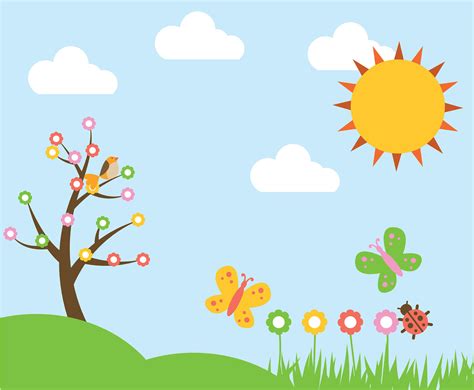 Spring Background Vector Vector Art And Graphics