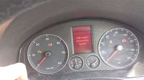 How To Reset Service Light Indicator Mk5 Golf Youtube