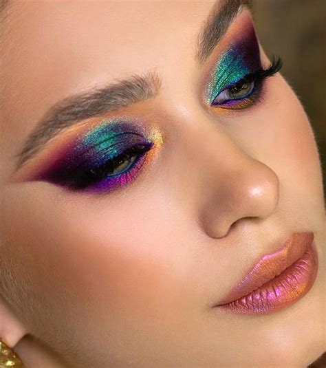 Colorful Eye Makeup Bold Makeup Creative Makeup Looks Glam Makeup