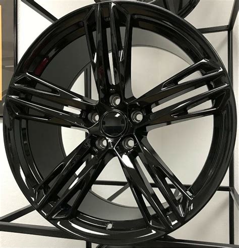 20 Fits Camaro Zl1 1le Wheels Staggered Gloss Black For 6th Gen Camaro