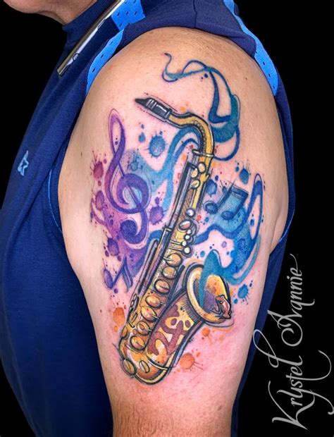 Saxophone By Krystel Ivannie Tattoonow