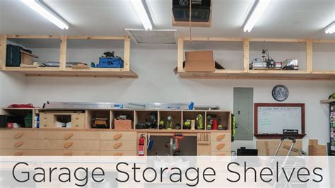 With these cheap garage storage ideas, you can guarantee it stays clean longer than just a few minutes. Wasted Space Garage Storage Shelves - 202 - YouTube