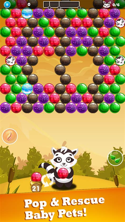Bubble Shooter - Raccoon Bubble Shoot, Bubble Pop Games for Kindle Fire (Bubble Games for adults ...