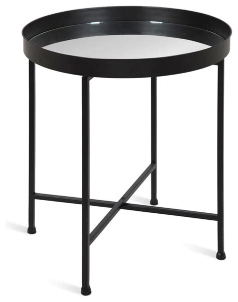 Celia Round Metal Side Table Contemporary Side Tables And End