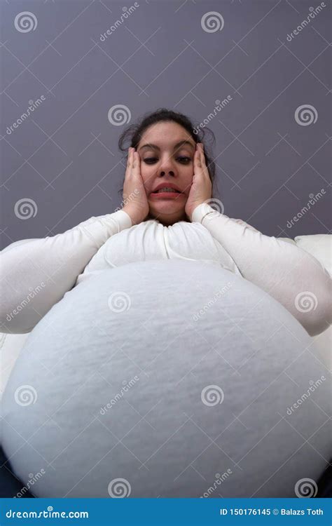 Giant Pregnant Belly Growing