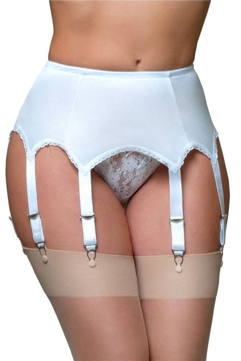 Simply Vintage Strap Suspender Belt With Metal Clasps And Adjusters