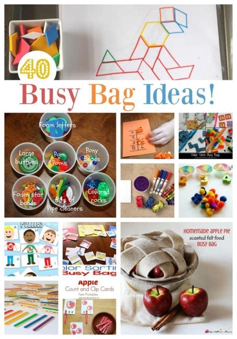 40 Busy Bags You Can Make For The Kids Busy Bags Business For Kids