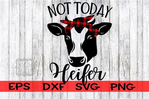 Not support the description of. Not Today Heifer - SVG - Cow with Bandana | Heifer, Cricut ...