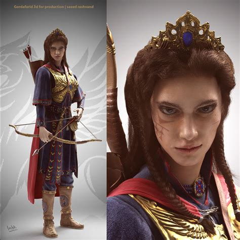Gordafarid Princess Of Persia Ancient Warrior Saeed Rashvand On