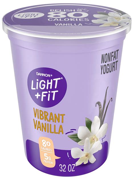 Dannon Light Fit Gluten Free Vanilla Yogurt 32 Oz —