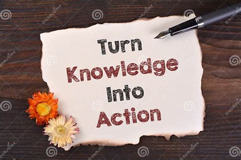 Turn Knowledge Into Action Stock Photo Image Of Coaching 94062984