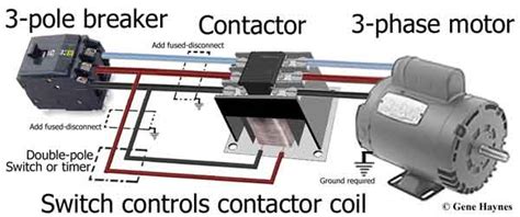 pole contactor wiring diagram