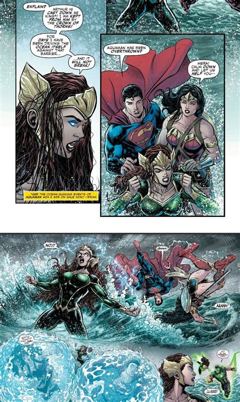 Mera Vs The Justice League Dc Comics Characters Superhero Comic