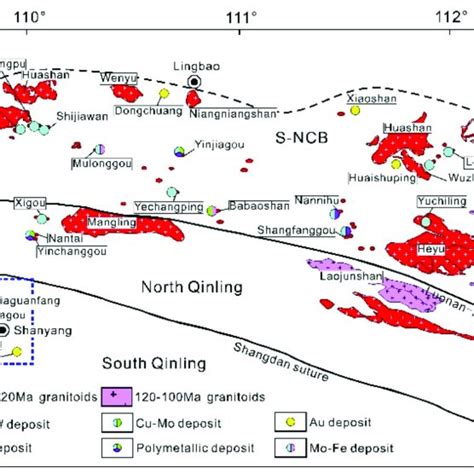 Sketch Map Showing The Location And Major Tectonic Units Of The Qinling