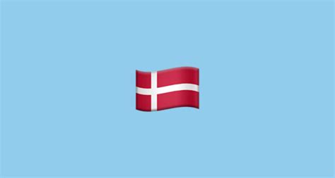Der senkrechte teil des kreuzes wird zur hubseite verschoben. 🇩🇰 Flag: Denmark Emoji on Apple iOS 9.1