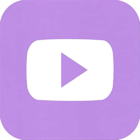 A Purple Square With A White Play Button