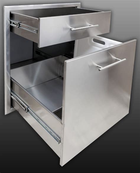It is made of durable stainless steel material. Stainless Steel Drawer with Ice Chest Drawer | Outdoor ...
