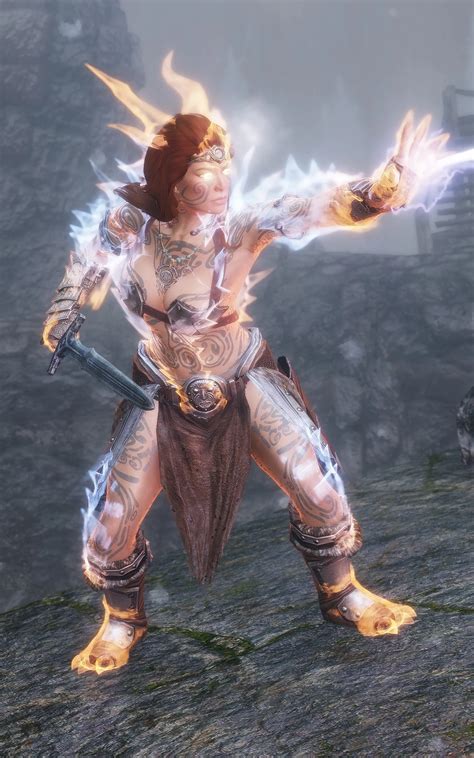 Channeling Her Inner Dragon At Skyrim Special Edition Nexus Mods And Community