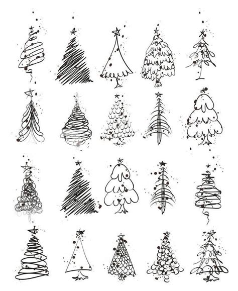 Cute And Easy Christmas Doodles For Bullet Journal Or Christmas Card In