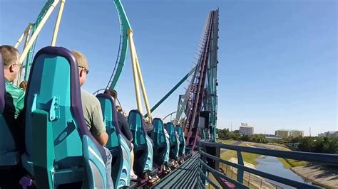 Mako Roller Coaster At Seaworld Orlando Onride Last Row Youtube