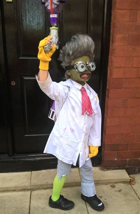 Pvz Plants Vs Zombies Garden Warfare Scientist Halloween Costume Kids
