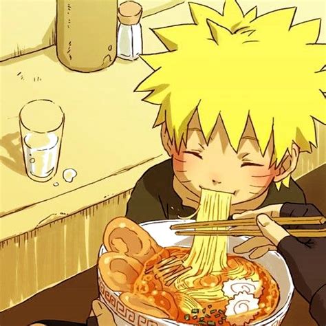 Young Naruto Uzumaki Eating Ramen
