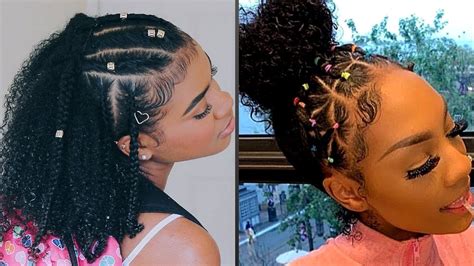 Just because your daughter doesn't have long hair yet doesn't mean that you can't be creative. RUBBERBAND HAIRSTYLES On Natural Hair 😍🎀 - YouTube